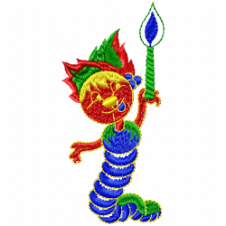 Reptiles Embroidery Design 11